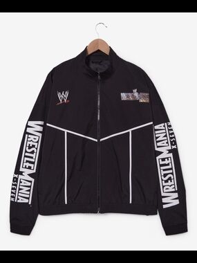 WWE Black & White WrestleMania Graphic Track Jacket